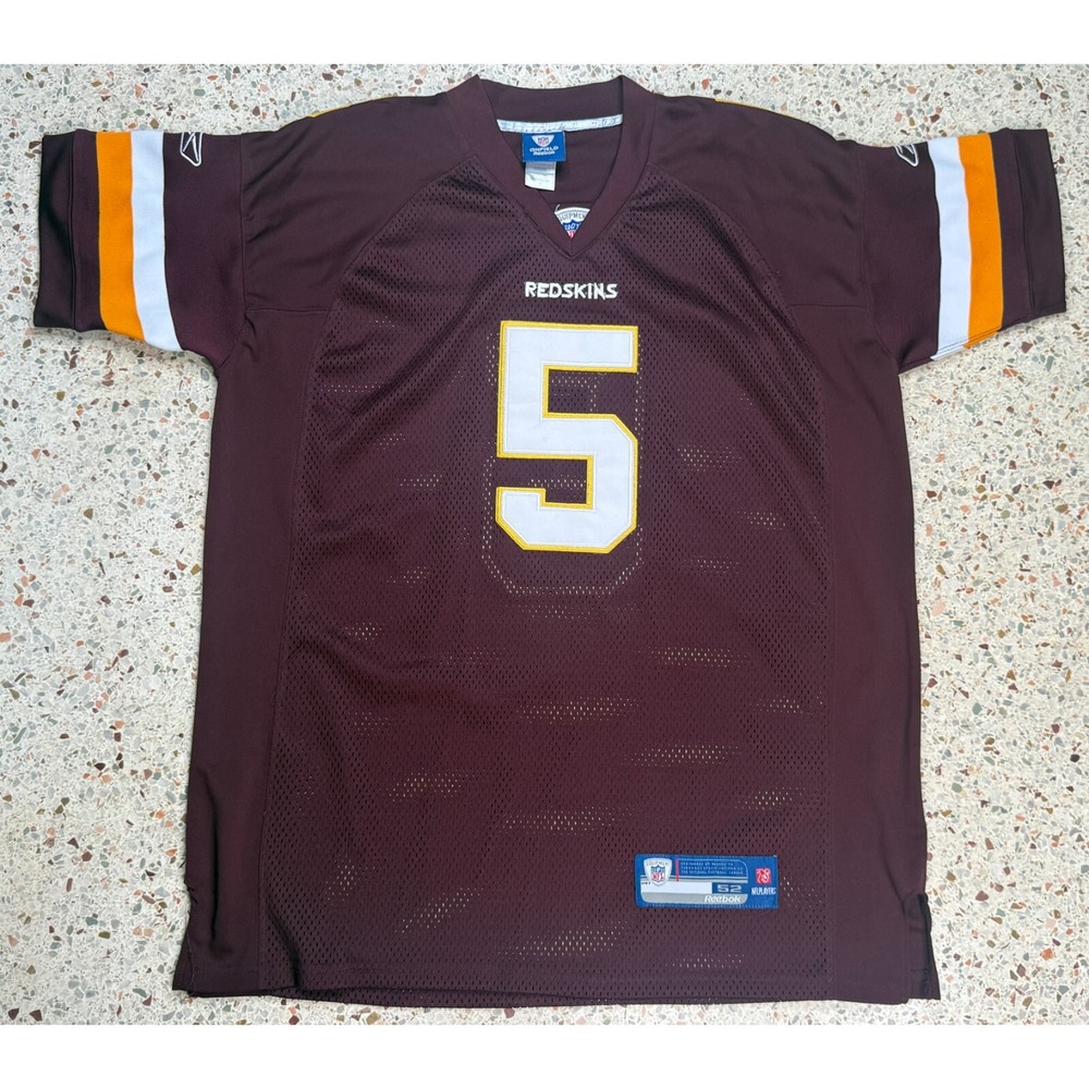 Reebok Vtg NFL Stitched Washington Redskins # 5 Donavan McNabb Jersey Size 52